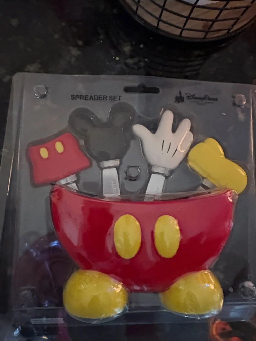 Disney Mickey Mouse Spreader Set - Red, Yellow, Black, White